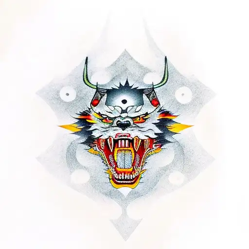 Tres Lobos Junto A Un Samurai