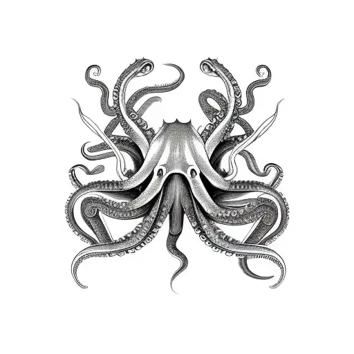 An Octopus Holding A Crab