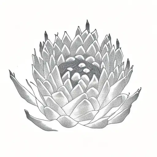 Protea Melding Into A Rose