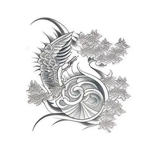 Japanese Stempunk Bird