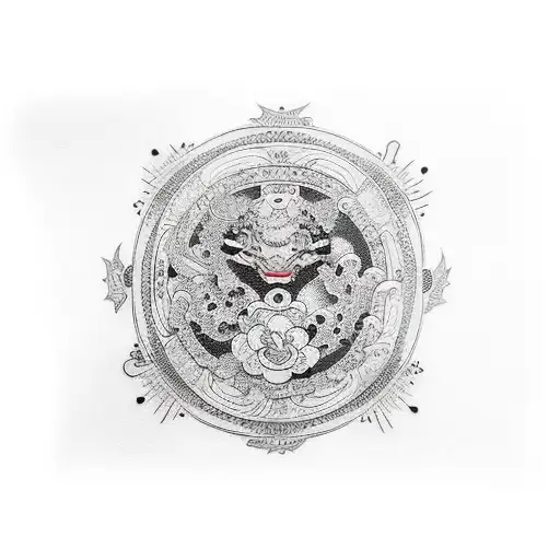 Japanese Line Art Mirrors