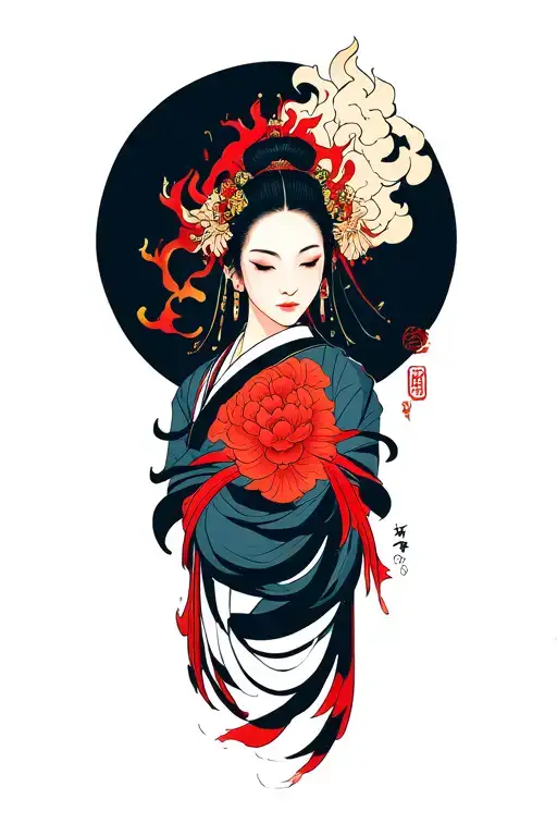 1995 Fire Coming Tattoo