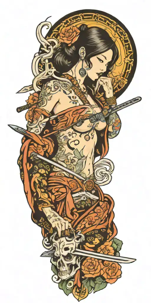 Libra And Young Sexy Girl Betrays With Knife