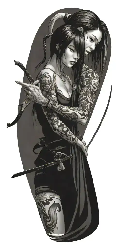 Libra And Young Sexy Girl Betrays With Knife