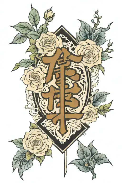 The Word Maejor With Roses In The Background