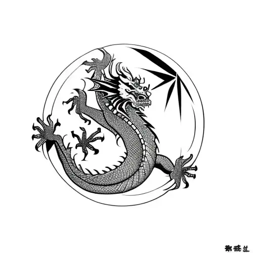 Dragon With World Cup