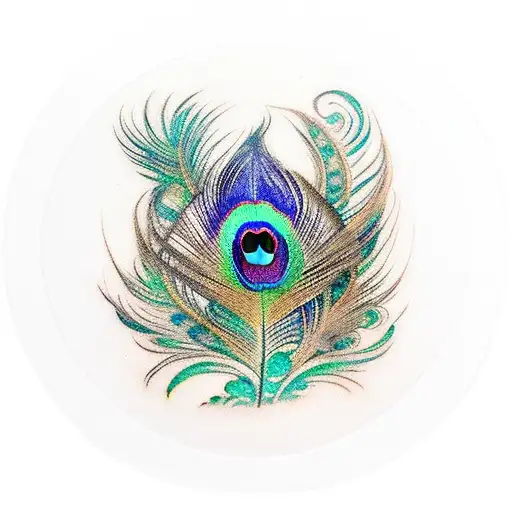 Peacock Feather Infinity Sign