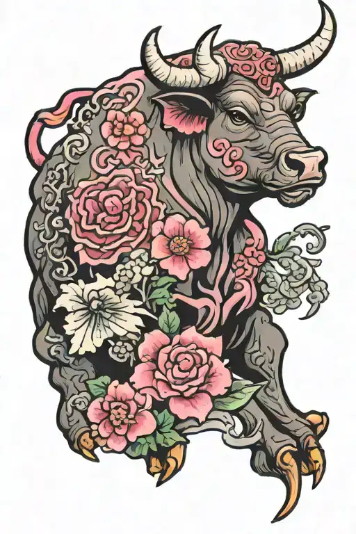 Pink Beefy Bull Japanese Style