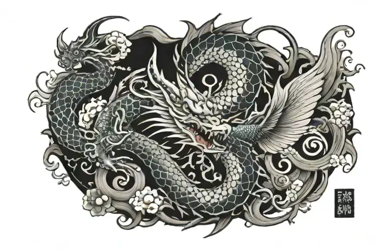 Dragon And Fish Zodiac Sign