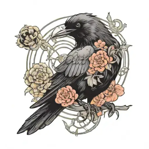 Crow Holding The Fibonacci Sequence Incorporated