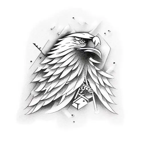 Eagle With Nails And Hammers