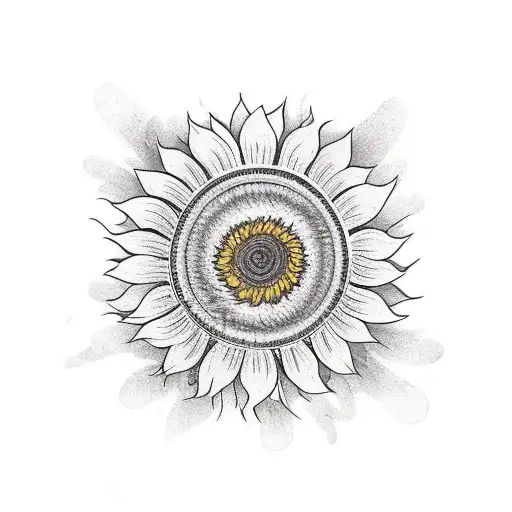 Sunflower With Deer Horn