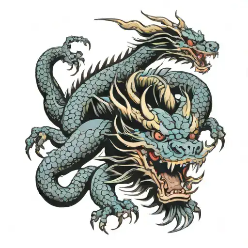 Demons And Devil Japanese Dragon
