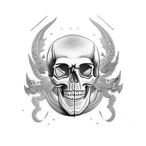 Skull Danish Military