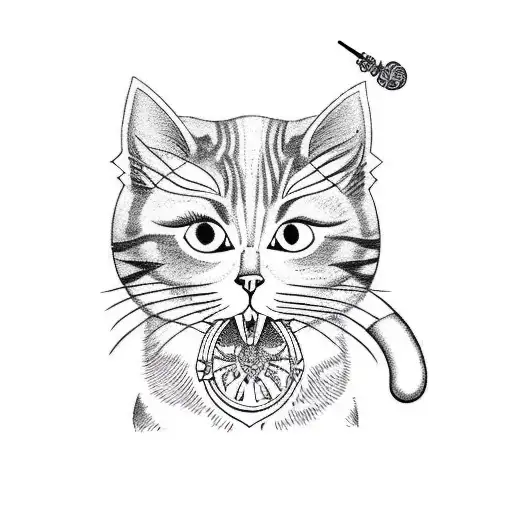 Cat With Wizard Stick