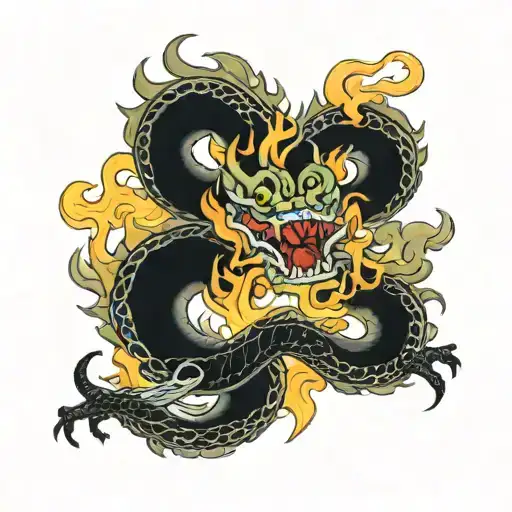 King Dragon Japanese Fire Element