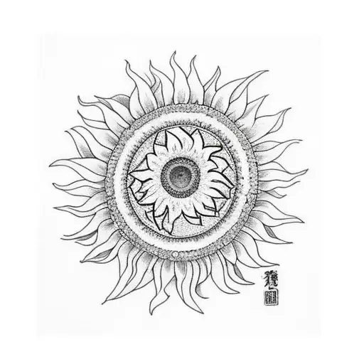 Sunflower With Letters H G J E