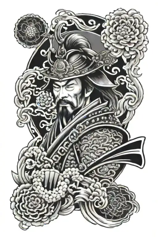 Japanese Samurai Sleeve Design