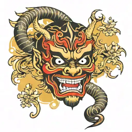 Japanese Demon Mask