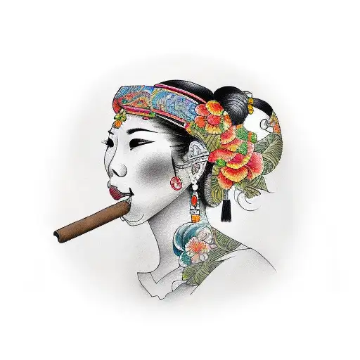 Cuban Woman With A Cigar