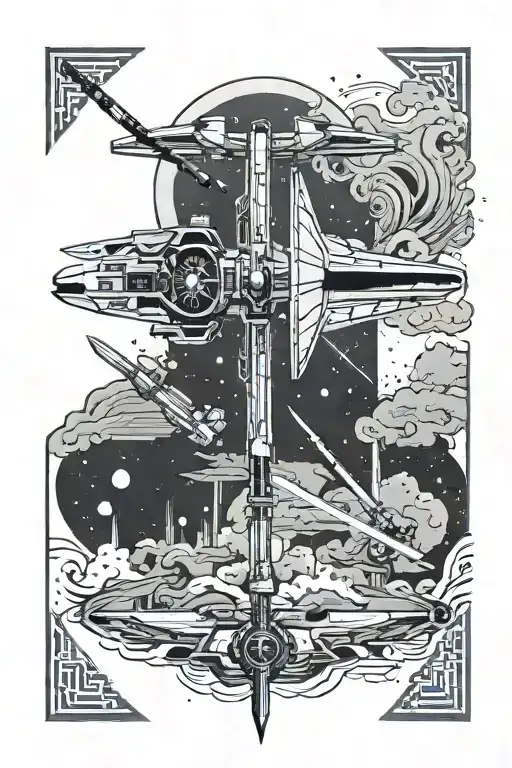 Light Saber X Wing Spaceships