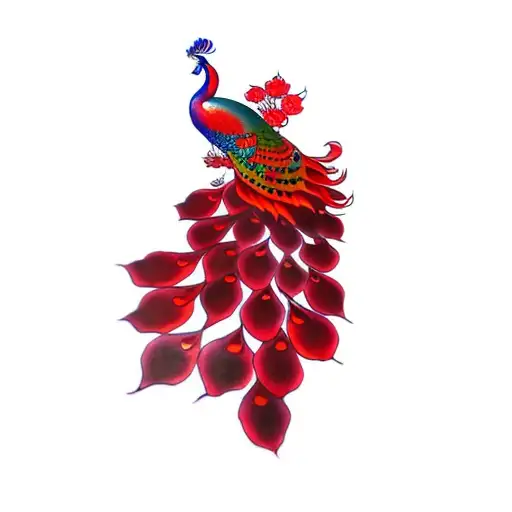 A Red Peacock