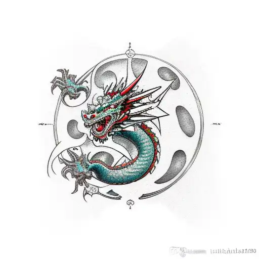 Dragon Hikea Sleeve Tatto