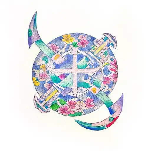 Lily Anchor Watercolor