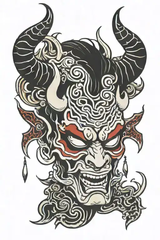 Abstract And Demons Mask