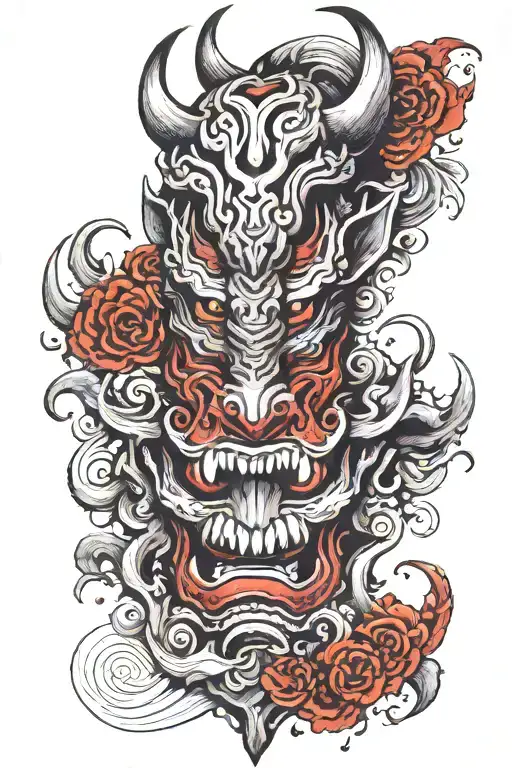 Abstract And Demons Mask