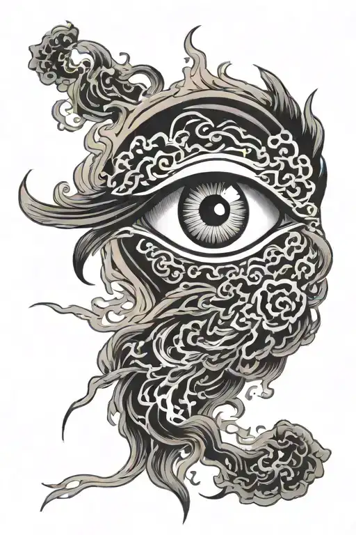 An Eye Burning With Black Fire