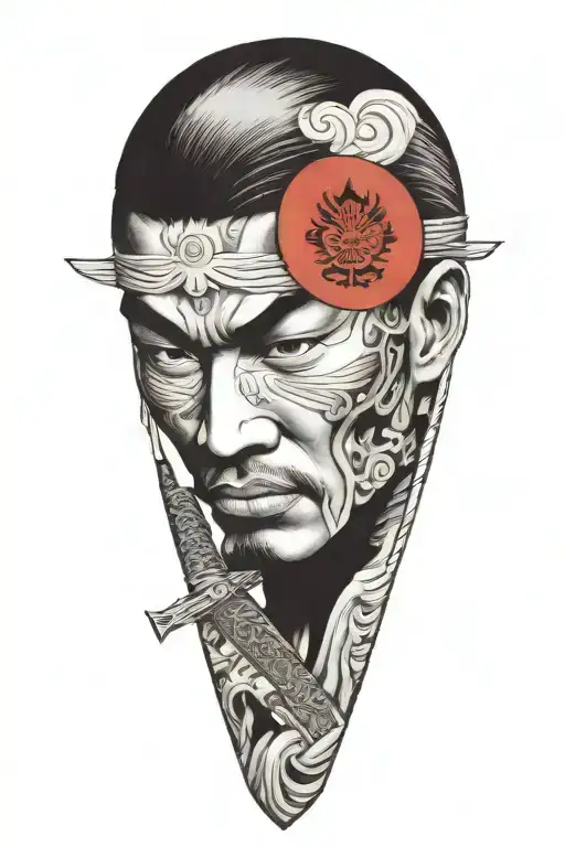 Filipino Warrior Wielding A Sword