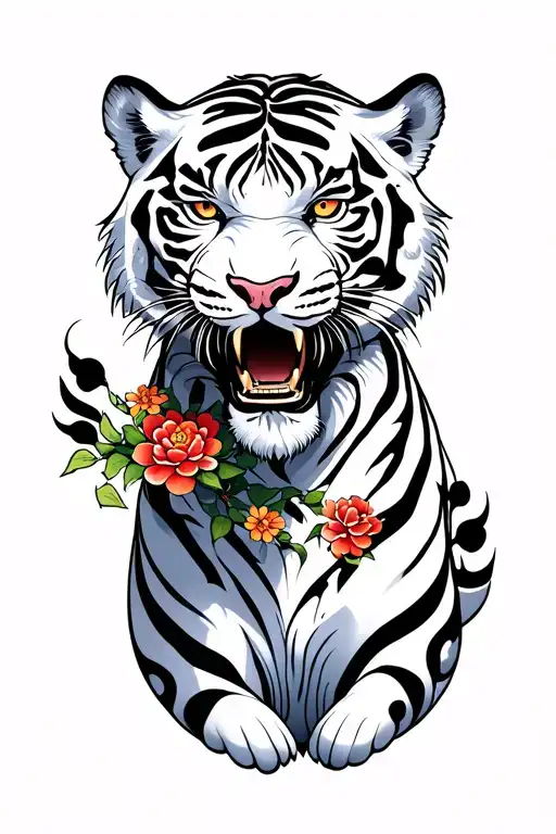 Whole White Tiger Japanese Style