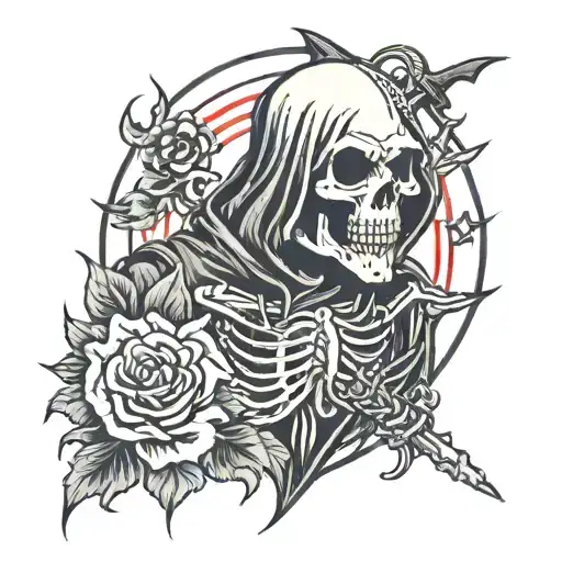 Grim Reaper Sacred Heart