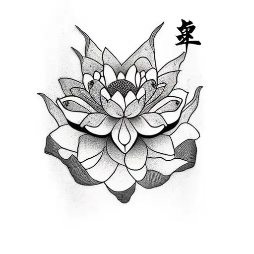 Rabbit With Lotus Flower