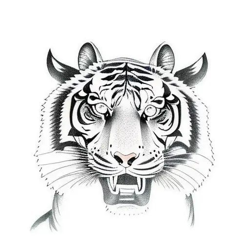 Tiger Glowing Eyes Action