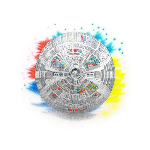 Death Star Colorfull