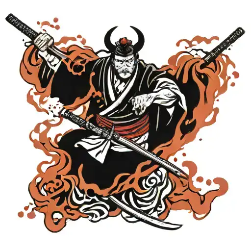 Ronin With Blood Splater