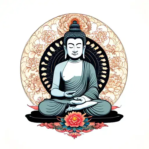 Believer In Buddha Meditating