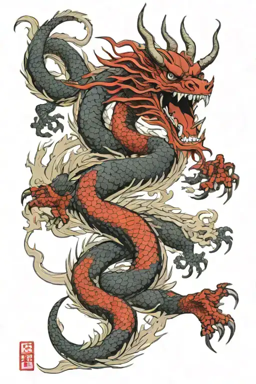 Red Dragon Elongated