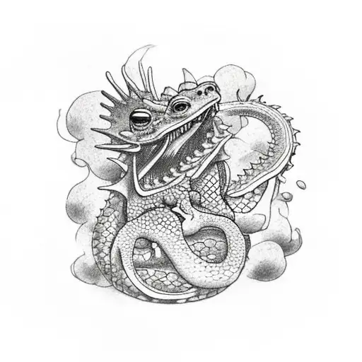 A Toad Riding A Dragon