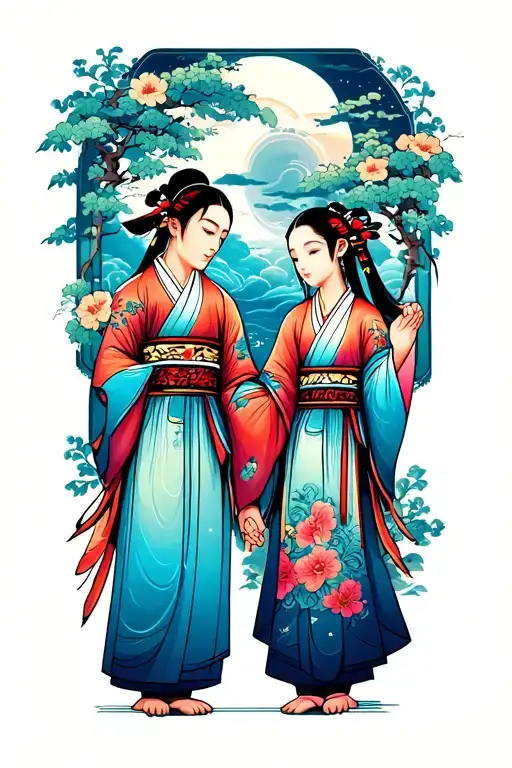 Father And Daughter Holding Hands