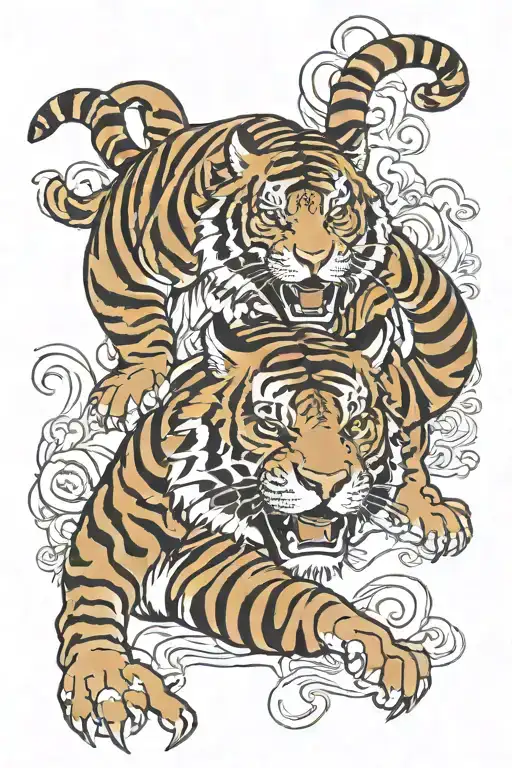 Aries And Tiger Fighting