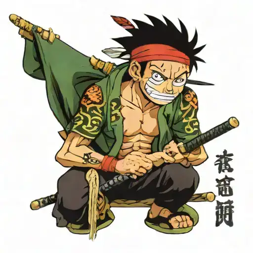 Luffy And Zoro Father'style