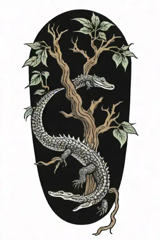 Alligator Live Oak Tree Beach