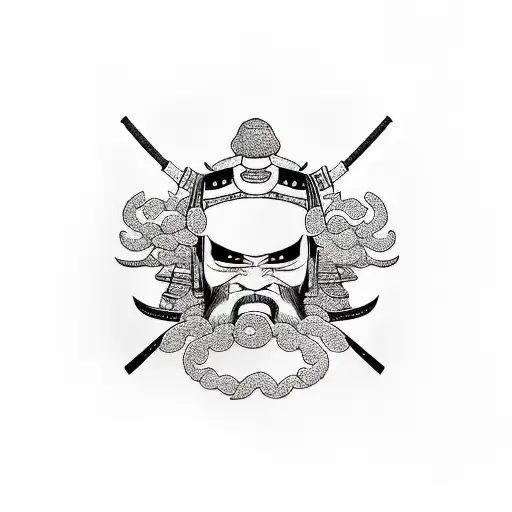 Samurai Under Cherry