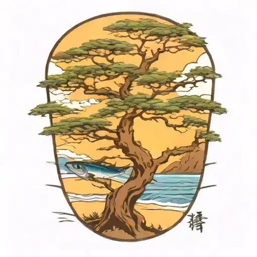 Wahoo Fish Live Oak Tree