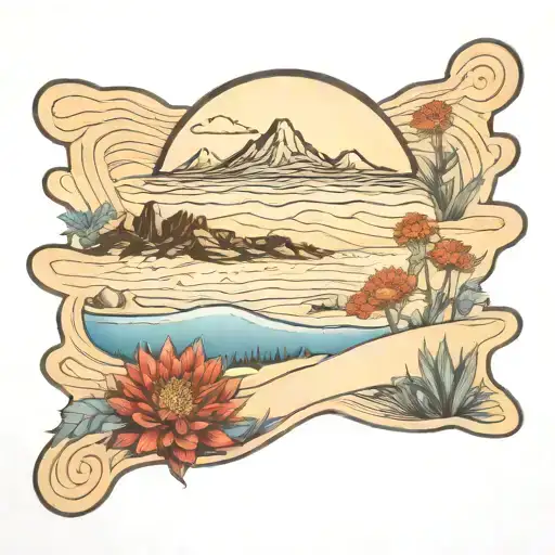 Dunes Indian Blanket Flowers Agave