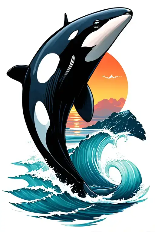 Orca And Sunset Beach