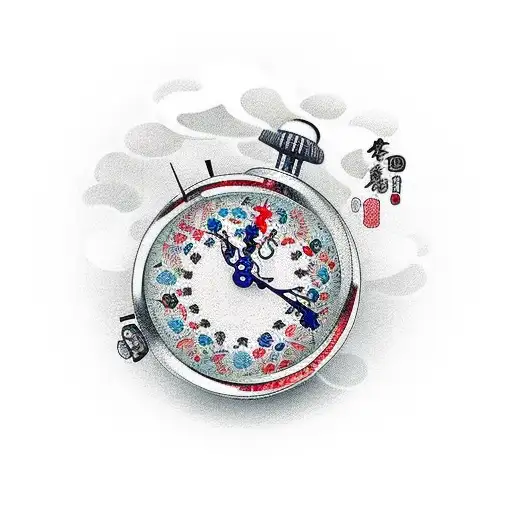 Clock With Small Childrens Foot